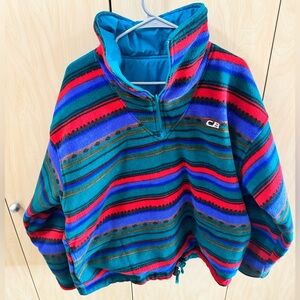 Vintage reversible fleece jacket